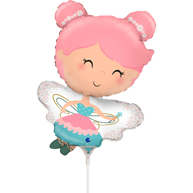 17" Airfill Only (Sticks Sold Separately) Fairy Mini Foil Balloon
