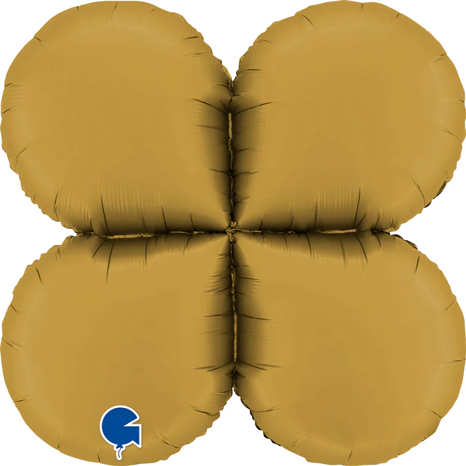 26" (36" Deflated) Standup Base Drops Maxi Satin Gold Foil Balloon
