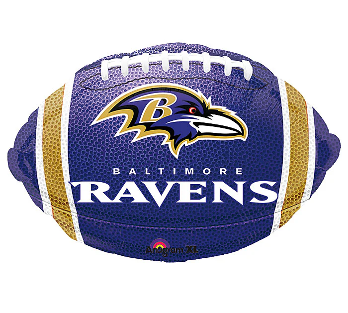 Junior Shape Baltimore RavensNFL Football Team Colors Balloon