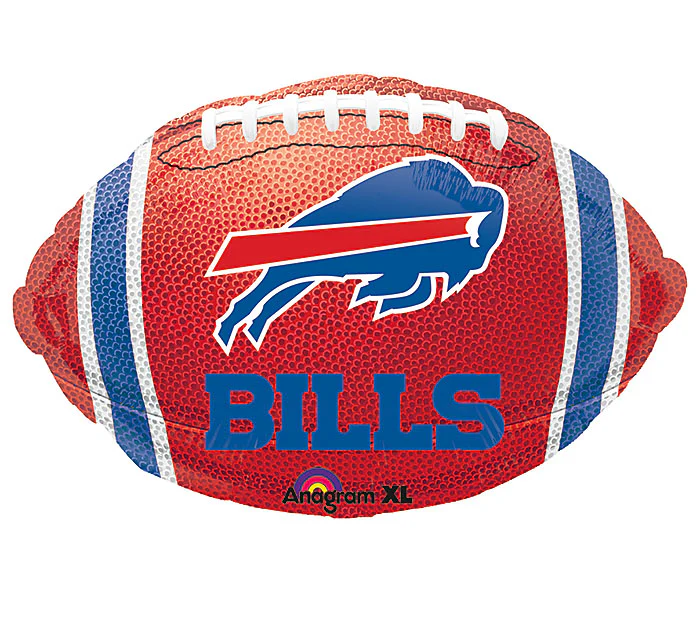 Junior Shape Buffalo Bills NFL Football Team Colors Balloon