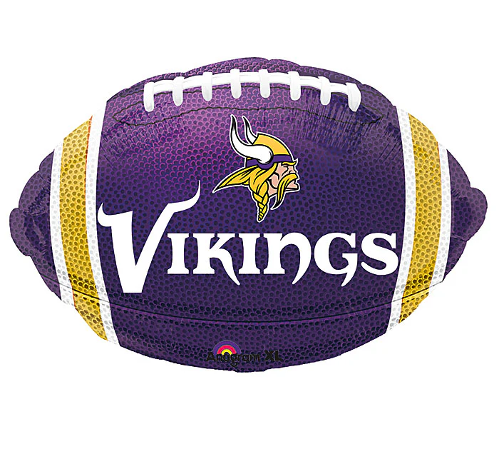 Junior Shape Minnesota Vikings NFL Football Team Colors Balloon