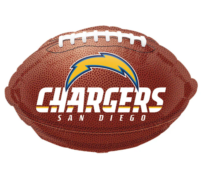 Junior Shape San Diego Chargers NFL Football Balloon