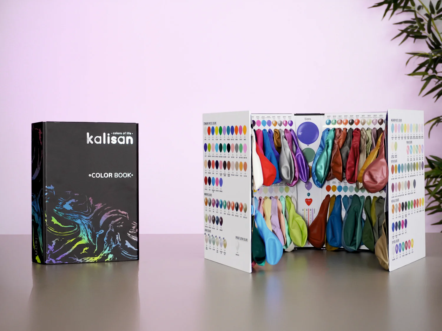 2026 Kalisan Latex Balloons Black Color Book Portfolio