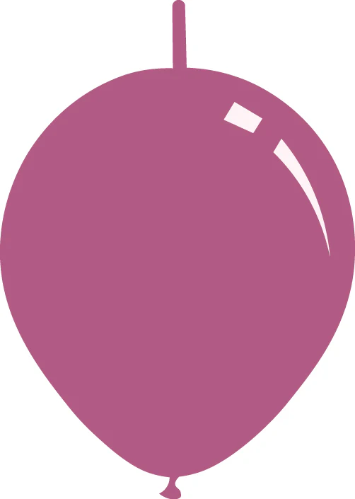 11" Deco Candy Pink Decomex Linking Latex Balloons (100 Per Bag)