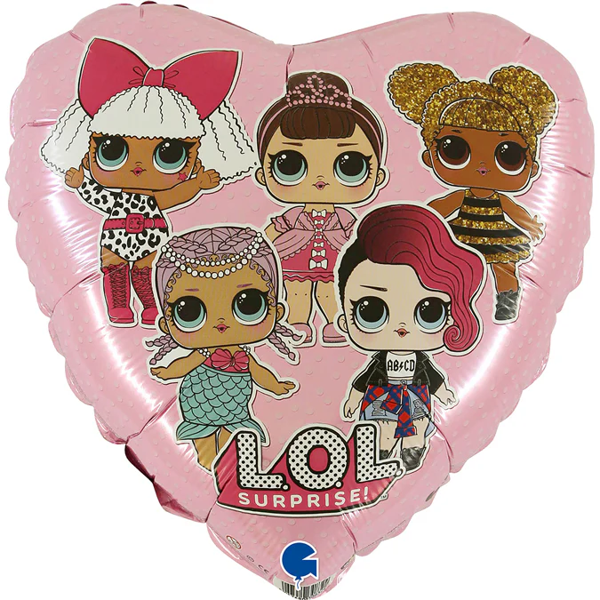 18" LOL Surprise Pink Foil Balloon