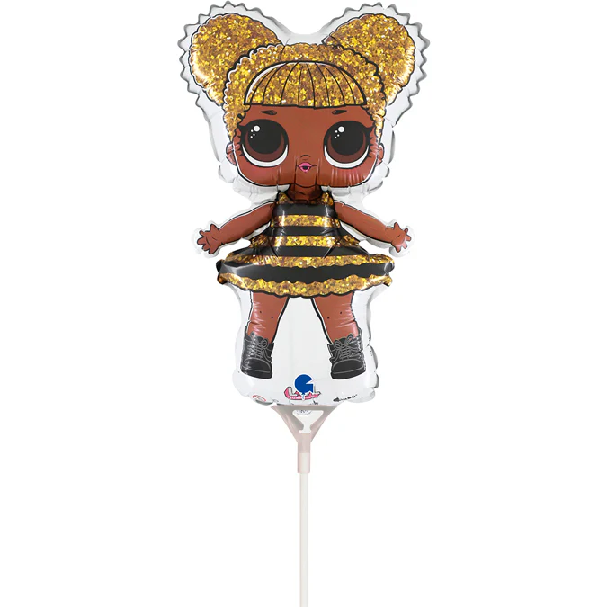 16" Airfill Only LOL Surprise Queen Bee mini Foil Balloon (Sticks Sold Separately)
