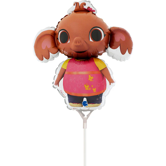 15" Airfill Only Bing and Friends Sula mini Foil Balloon (Sticks Sold Separately)