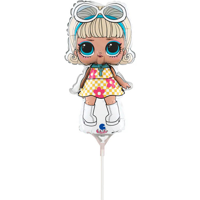 16" Airfill Only LOL Surprise Go Go Girl mini Foil Balloon (Sticks Sold Separately)