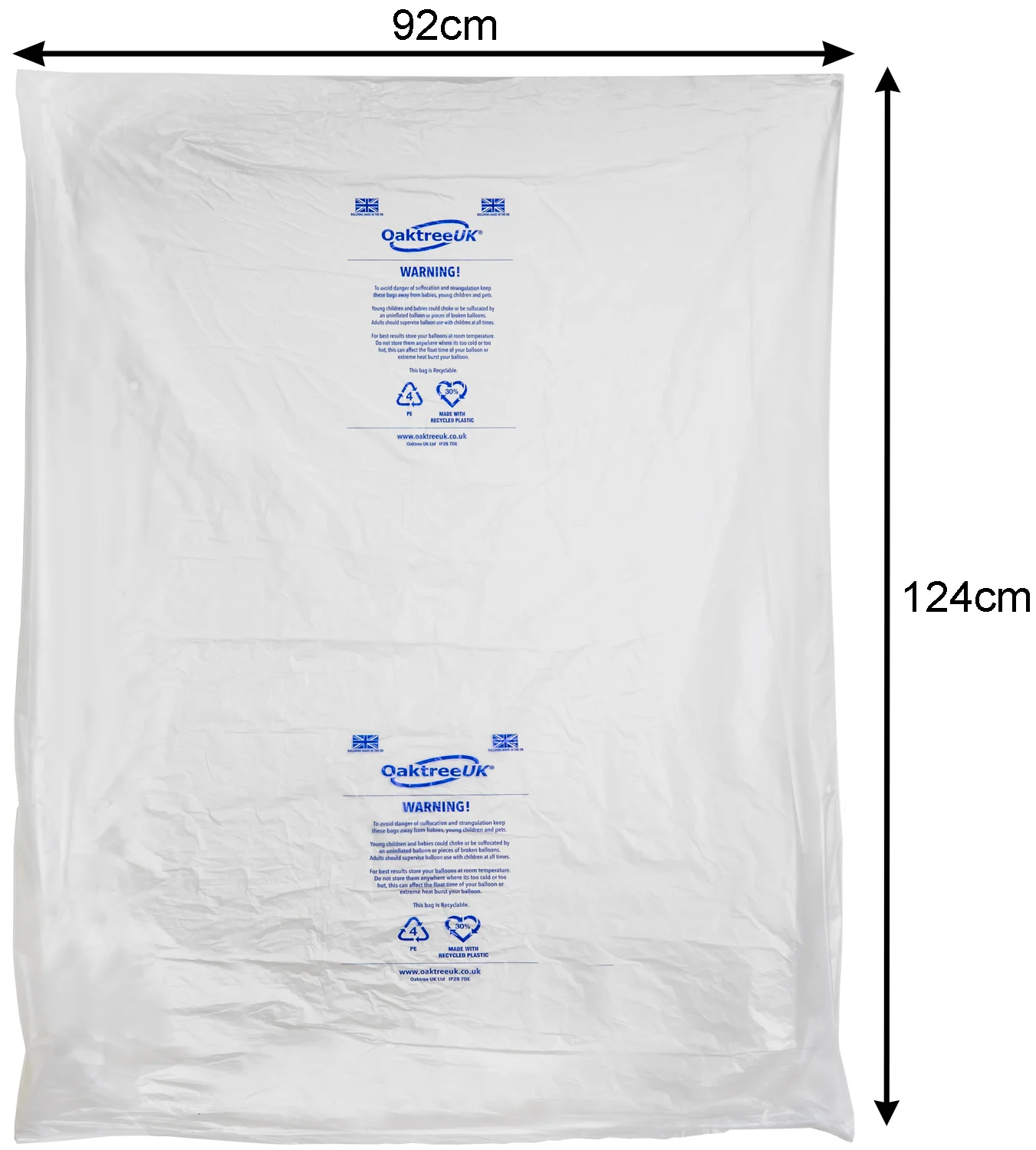 Oaktree Balloon Large Transport Bags 48" x 36" (50 Bags)