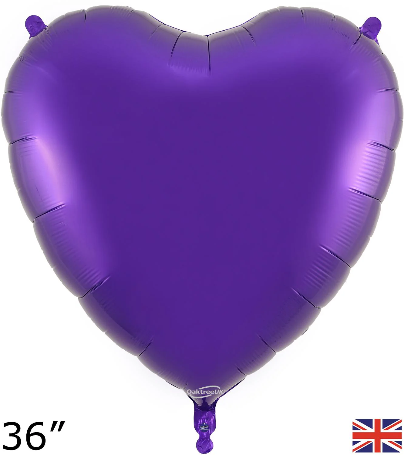 36" Oaktree Brand Purple Heart Foil Balloon