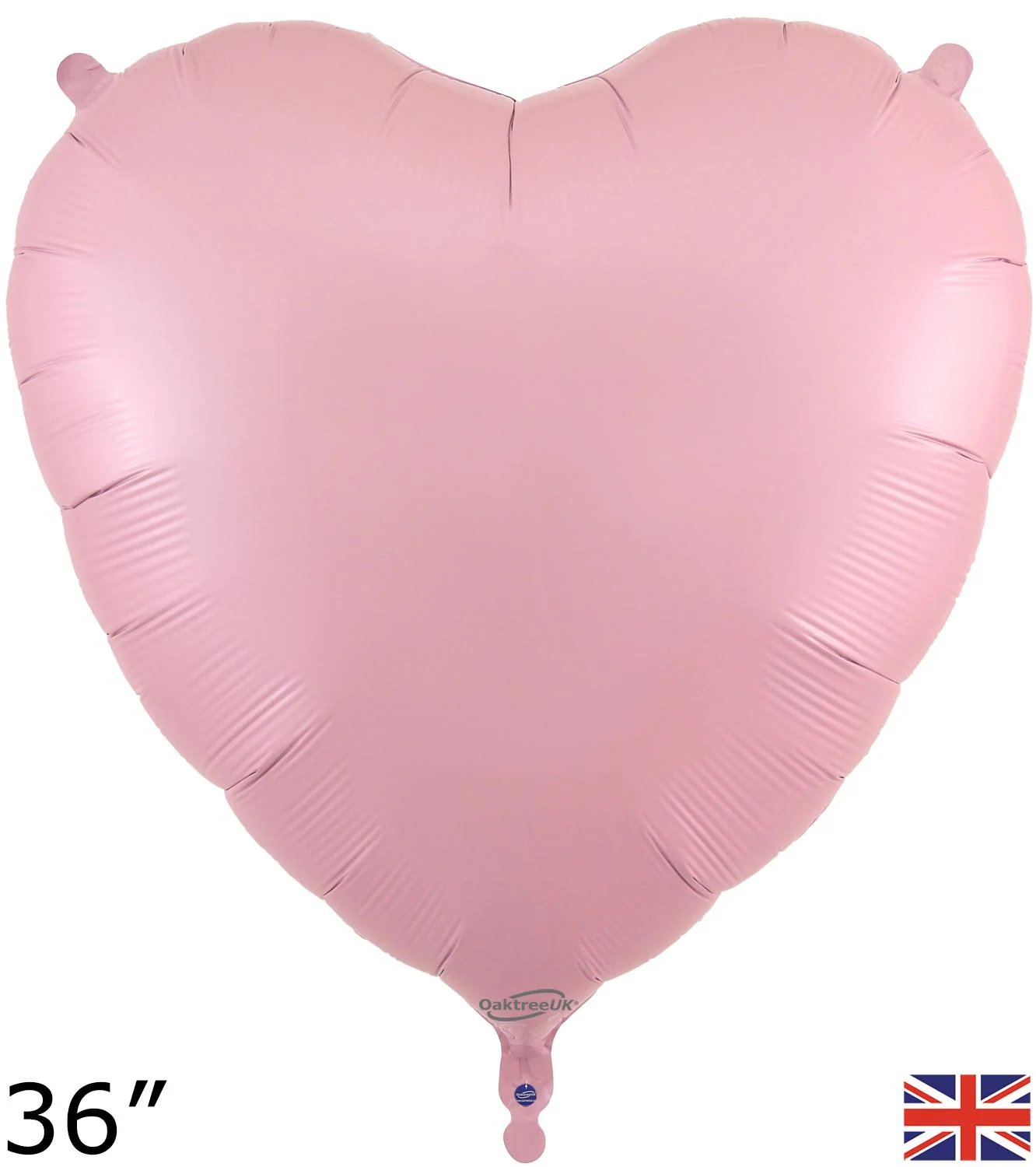 36" Oaktree Brand Pink Heart Foil Balloon