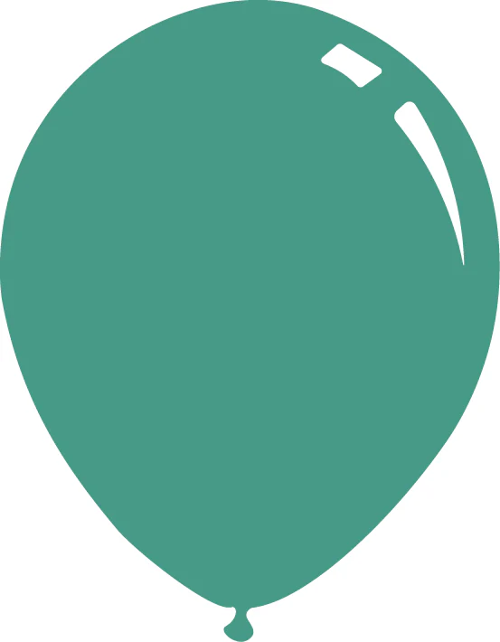 9" Standard Aqua Blue (Aquamarine) Decomex Latex Balloons (100 Per Bag)