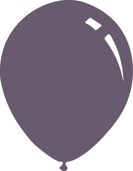 9" Deco Plum Decomex Latex Balloons (100 Per Bag)