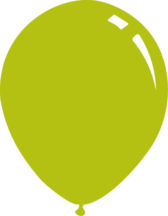 12" Deco Bright Lime Decomex Latex Balloons (100 Per Bag)
