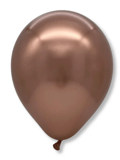 16"-18" Inflated Decomex Luster Latex Balloons (25 Per Bag) Rose Gold