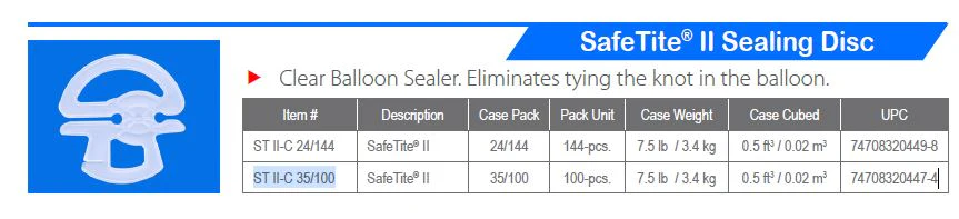 Safetite II Sealing Disc (100 Count) - Image 2