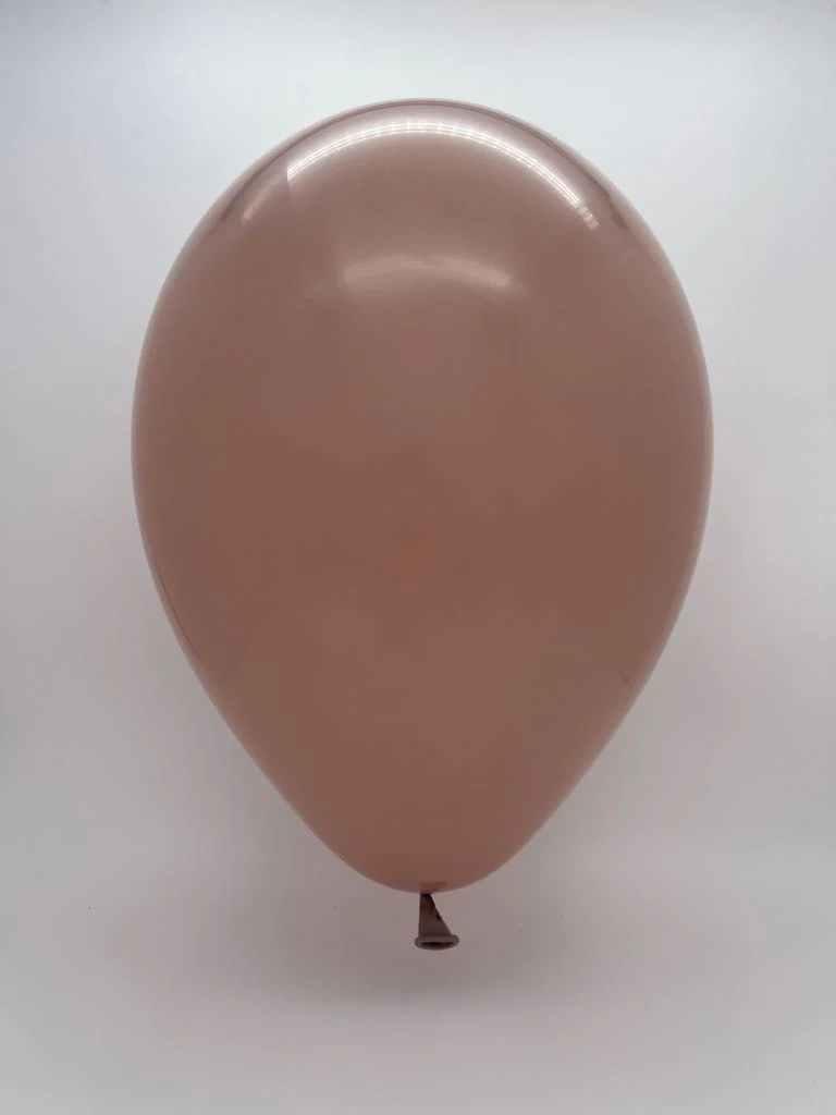 17" Tuftex Latex Balloons Designer Balloons (50 Per Bag) Malted Brown - Image 2