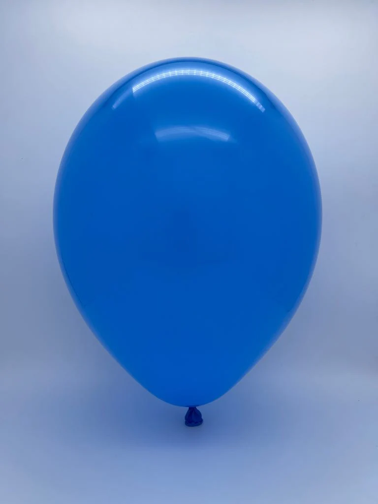 24" Blue Standard Latex Balloons (3 Per Bag) Brand Tuftex - Image 2