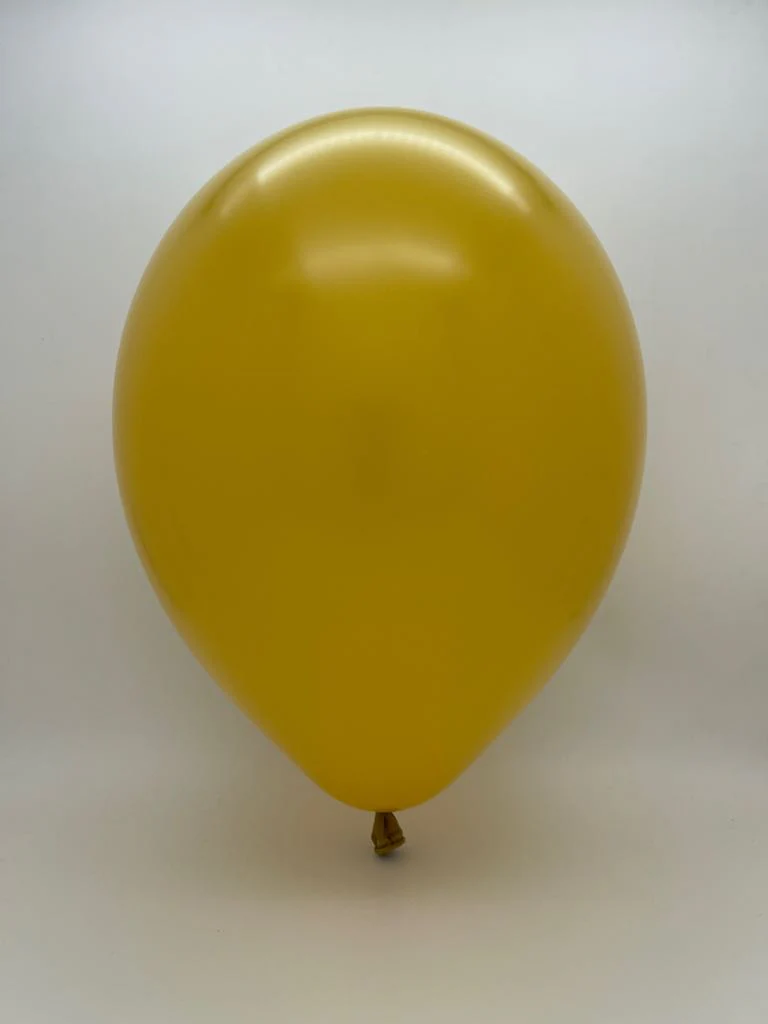 24" Mustard Tuftex Latex Balloons Designer Balloons (3 Per Bag) - Image 2