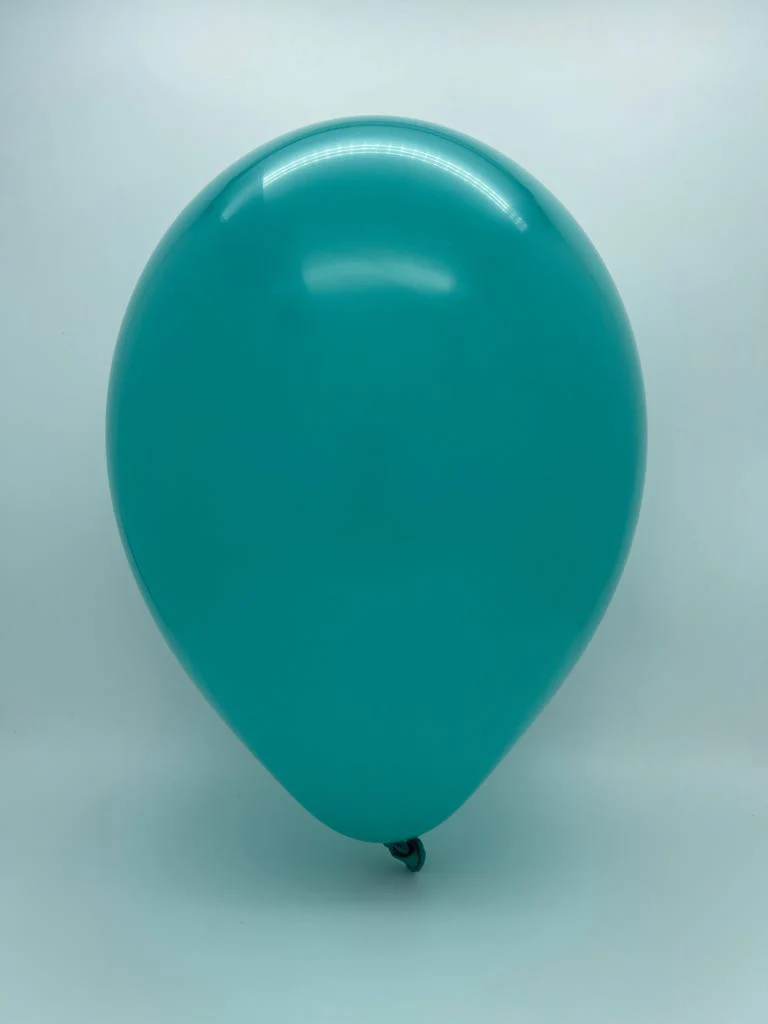 24" Teal Tuftex Latex Balloons Designer Balloons (3 Per Bag) - Image 2